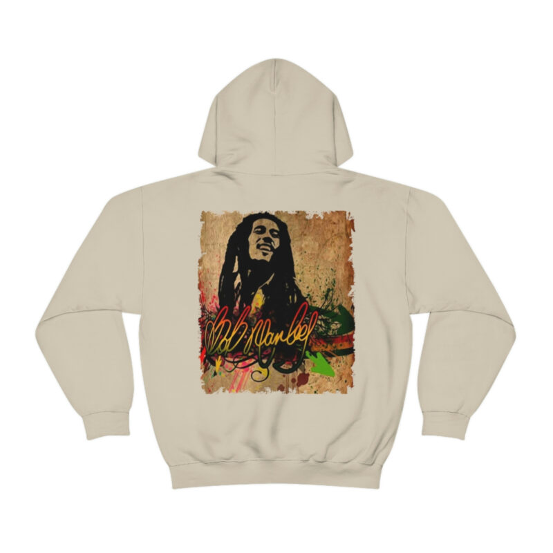 Marley Lion Unisex Heavy Blend™ Hooded Sweatshirt - Sand - Image 2