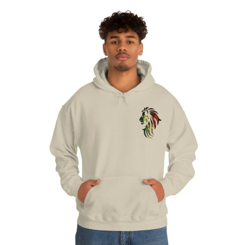 Marley Lion Unisex Heavy Blend™ Hooded Sweatshirt - Sand - Image 4