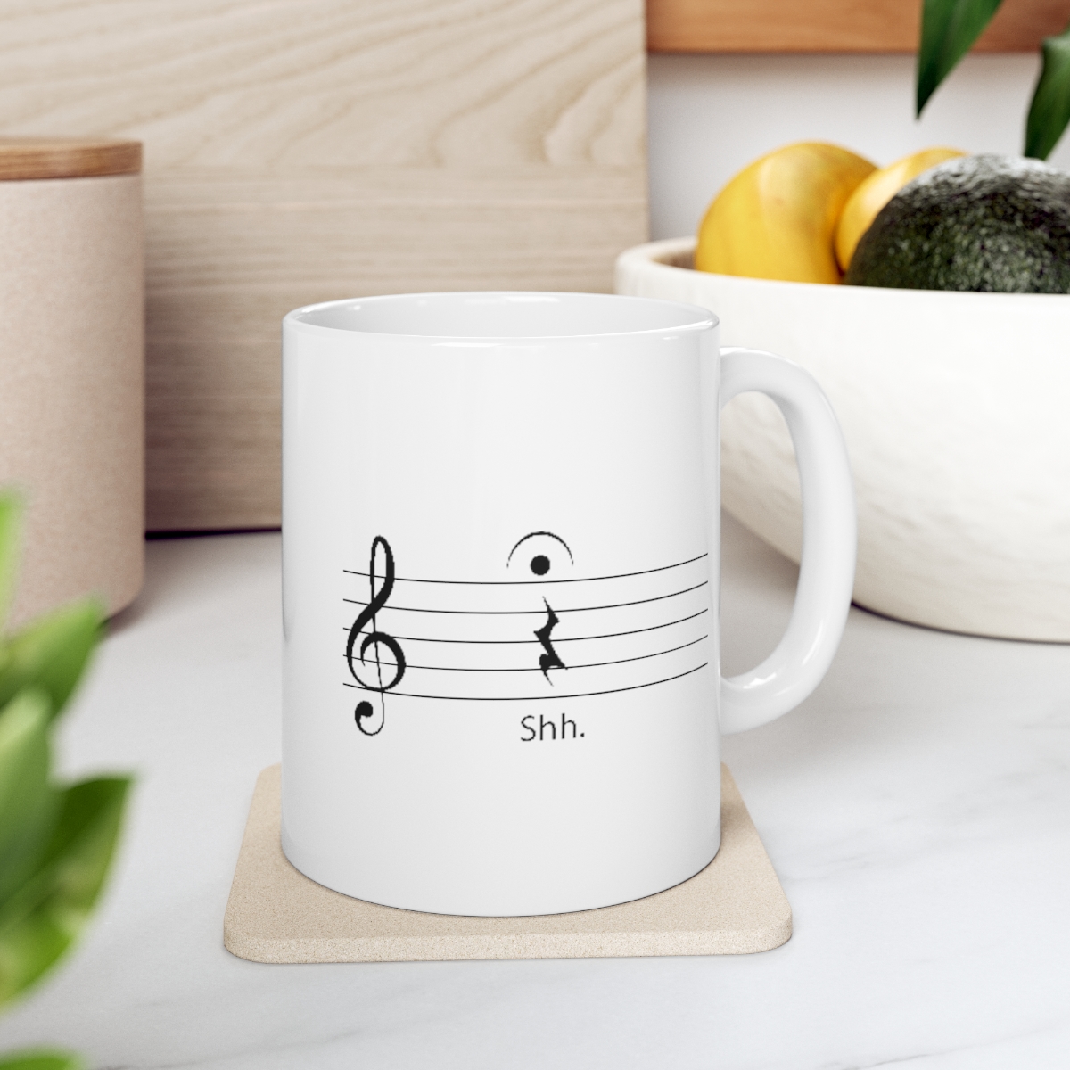 Music Matters White glossy mug - Omaha Conservatory of Music