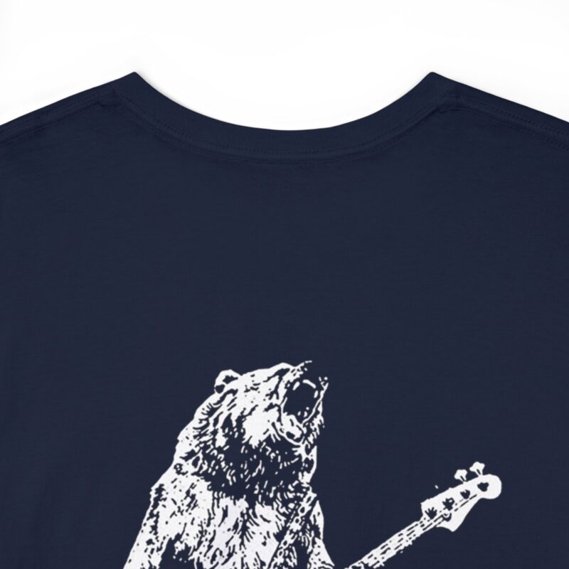 Lake Tahoe White Bear - Unisex Heavy Cotton Tee - Black - Image 60