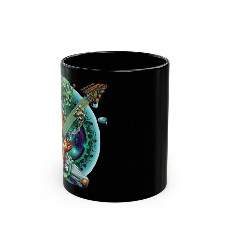 Jammin' with the Alien - 11oz Black Mug - Image 6