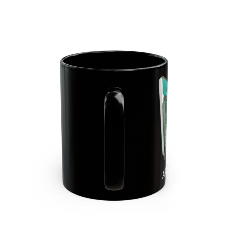 Classic Cars and Guitars - 11oz Black Mug - Image 8