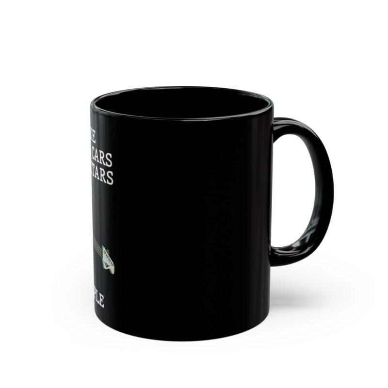 Classic Cars and Guitars - 11oz Black Mug - Image 9