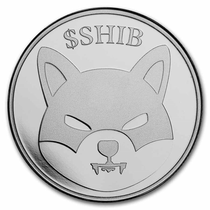 Dogecoin Shiba Inu Crypto Bitpay 1 Troy Oz. .999 Fine Silver Round